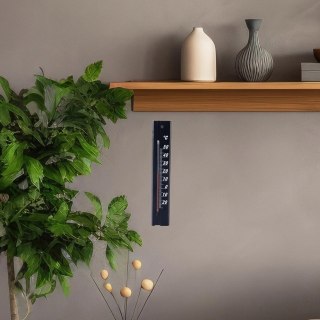 Grupa Orion Sp. z o.o. Termometr Uniwersalny Drewniany Czarny ORION 20 cm Zewnętrzny