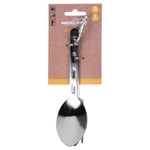 AM/63 Sztućce Turystyczne Stalowe 3 el. REDCLIFFS z Karabińczykiem