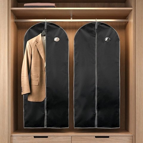 Grupa Orion Sp. z o.o. Zestaw 2 Pokrowce na Ubrania Długie Garnitur Sukienka VILDE 60 x 150 cm