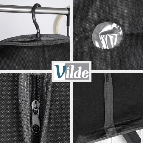 Grupa Orion Sp. z o.o. Zestaw 2 Pokrowce na Ubrania Długie Garnitur Sukienka VILDE 60 x 150 cm