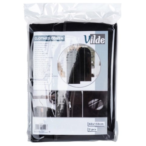 Grupa Orion Sp. z o.o. Zestaw 2 Pokrowce na Ubrania Długie Garnitur Sukienka VILDE 60 x 150 cm