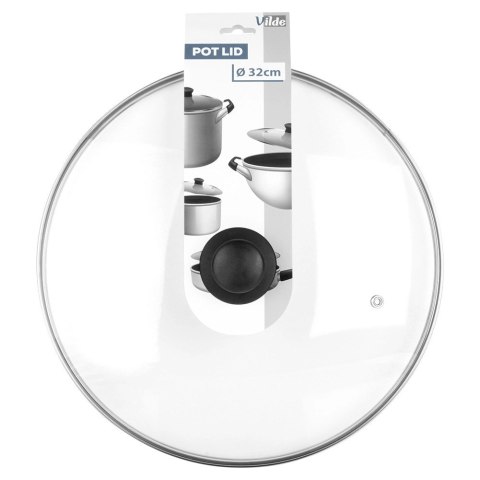 Grupa Orion Sp. z o.o. Pokrywka Szklana Duża Żaroodporna Odpowietrznik 32 cm VILDE Zmywarka