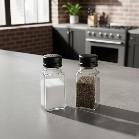 Grupa Orion Sp. z o.o. Solniczka i pieprzniczka szklana 80 ml 2 szt.