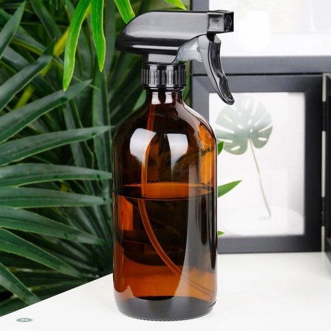 Grupa Orion Sp. z o.o. Spryskiwacz do Roślin Szklany Brązowy Regulacja 500 ml VILDE