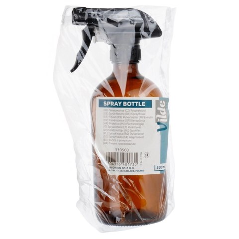 Grupa Orion Sp. z o.o. Spryskiwacz do Roślin Szklany Brązowy Regulacja 500 ml VILDE