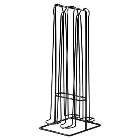 Grupa Orion Sp. z o.o. Stojak na Kapsułki Nespresso Metalowy Czarny 32 szt. 30 cm VILDE