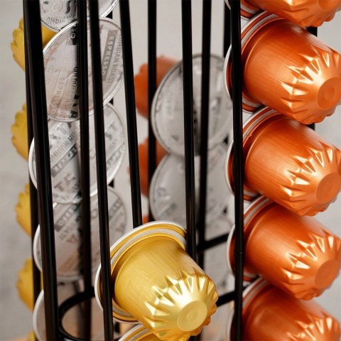 Grupa Orion Sp. z o.o. Stojak na Kapsułki Nespresso Metalowy Czarny 32 szt. 30 cm VILDE