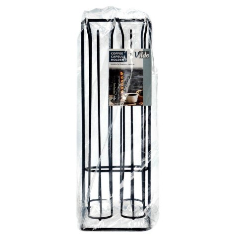 Grupa Orion Sp. z o.o. Stojak na Kapsułki Nespresso Metalowy Czarny 32 szt. 30 cm VILDE