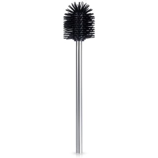 Grupa Orion Sp. z o.o. Szczotka Silikonowa Zapasowa do WC Stalowy Uchwyt Czarna 35 cm VILDE