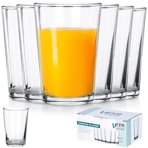 Grupa Orion Sp. z o.o. Szklanki Zestaw 6 szt. 200 ml VILDE Grube Szkło do Zmywarki/Mikrofali