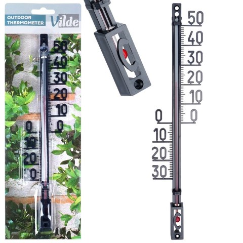 Grupa Orion Sp. z o.o. Termometr Uniwersalny Czarny PROGARDEN 27 cm Wewnątrz Zewnątrz