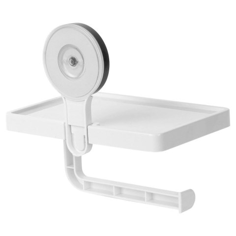 AM/63 Uchwyt na Papier Toaletowy z Półką BATHROOM na Przyssawkę 18 x 17,5 cm