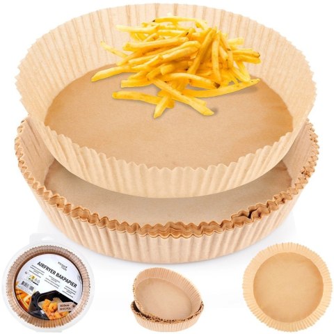 HIT Trading B.V. Wkład do Frytkownicy Air Fryer 50 szt. HIT Papier Pergaminowy Okrągły 20 cm
