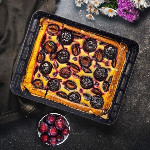 Grupa Orion Sp. z o.o. Blacha do Pieczenia Emaliowana 45,5 x 32,5 x 5 cm ORION do Piekarnika