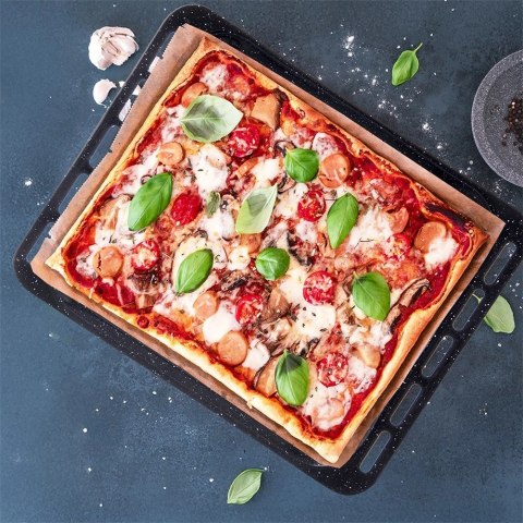 Grupa Orion Sp. z o.o. Blacha do pieczenia emaliowana 45,5x36x2,5 cm