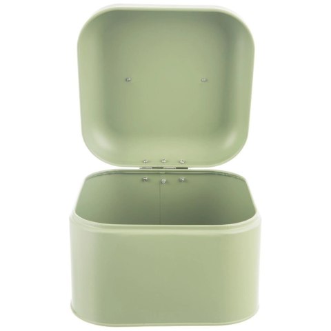 Grupa Orion Sp. z o.o. Chlebak Metalowy ORION GREENISH 20x20x17 cm Zielony Kompaktowy na Chleb