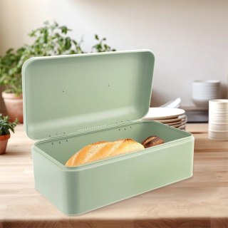 Grupa Orion Sp. z o.o. Chlebak Metalowy ORION GREENISH 42,5 x 23 x 20 cm Zielony Duży na Pieczywo