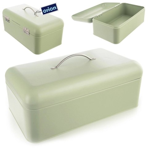 Grupa Orion Sp. z o.o. Chlebak Metalowy ORION GREENISH 42,5 x 23 x 20 cm Zielony Duży na Pieczywo