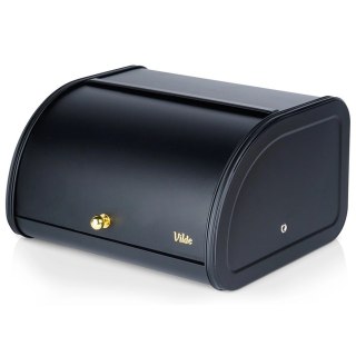 Grupa Orion Sp. z o.o. Chlebak Pojemnik na Chleb Metalowy Czarny Solidny VILDE 30 x 26,5 x 17,5 cm