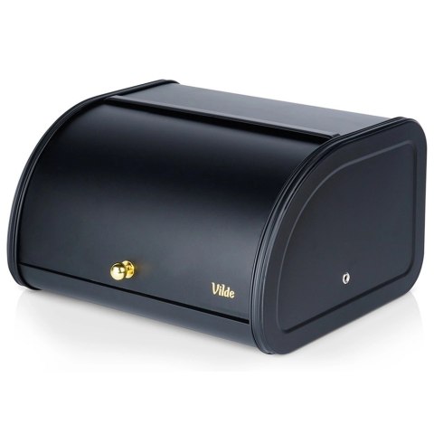 Grupa Orion Sp. z o.o. Chlebak Pojemnik na Chleb Metalowy Czarny Solidny VILDE 30 x 26,5 x 17,5 cm