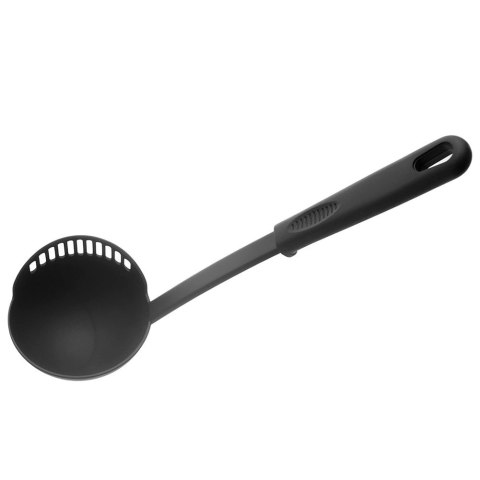 Grupa Orion Sp. z o.o. Chochla z Cedzakiem ORION BLACKLINE 150 ml 30,5 cm Stalowa do Zupy i Sosów