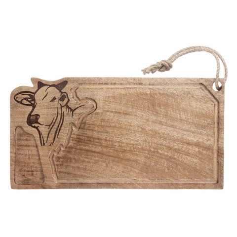 Grupa Orion Sp. z o.o. Deska Mangowiec ORION 45 x 22 cm z Rowkiem i Głową Byka do Serwowania