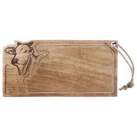 Grupa Orion Sp. z o.o. Deska Mangowiec ORION 45 x 22 cm z Rowkiem i Głową Byka do Serwowania