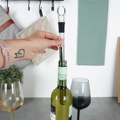 Grupa Orion Sp. z o.o. Dozownik do Wina EXCELLENT HOUSEWARE 32 cm Stalowy z Wkładem Chłodzącym