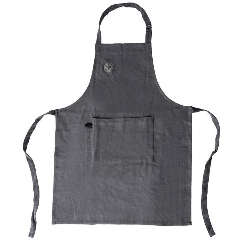 Grupa Orion Sp. z o.o. Fartuch Kuchenny Bawełniany ORION Szary Wiązany z Kieszenią 70x84 cm