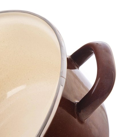 Grupa Orion Sp. z o.o. Garnek Emaliowany 950 ml ORION BROWN Retro 14 cm Indukcja Zmywarka