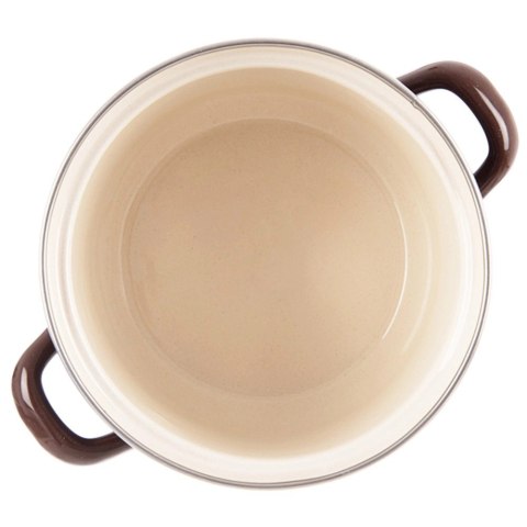 Grupa Orion Sp. z o.o. Garnek Emaliowany 950 ml ORION BROWN Retro 14 cm Indukcja Zmywarka