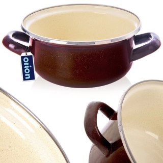 Grupa Orion Sp. z o.o. Garnek emaliowany BROWN 16 cm, 1 l