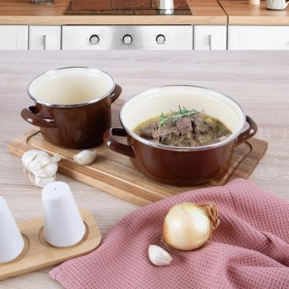 Grupa Orion Sp. z o.o. Garnek emaliowany BROWN 20,5 cm, 2,2 l