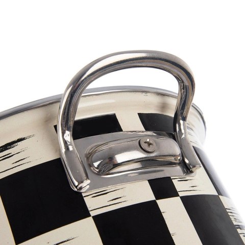 Grupa Orion Sp. z o.o. Garnek Emaliowany 2,2 L ORION SZACHOWNICA 20 cm Indukcja Zmywarka