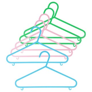 AM/63 Wieszaki na Ubrania Dziecięce 6 szt STORAGE SOLUTIONS Wytrzymałe 29 x 17 cm