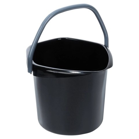 Grupa Orion Sp. z o.o. Wiadro Gospodarcze Plastikowe Czarne 10 L VILDE Wygodna Wylewka
