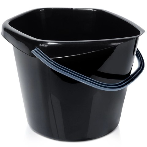 Grupa Orion Sp. z o.o. Wiadro Gospodarcze Plastikowe Czarne 14 L VILDE Poręczny Uchwyt