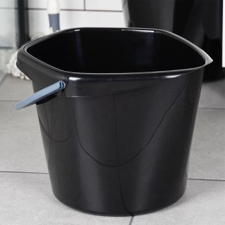 Grupa Orion Sp. z o.o. Wiadro Gospodarcze Plastikowe Czarne 14 L VILDE Poręczny Uchwyt