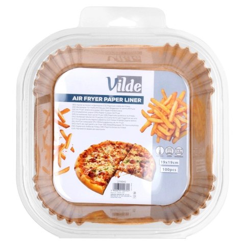 Grupa Orion Sp. z o.o. Wkład do Frytkownicy Air Fryer 100 szt. VILDE Papier Kwadratowy 19 x 19 cm