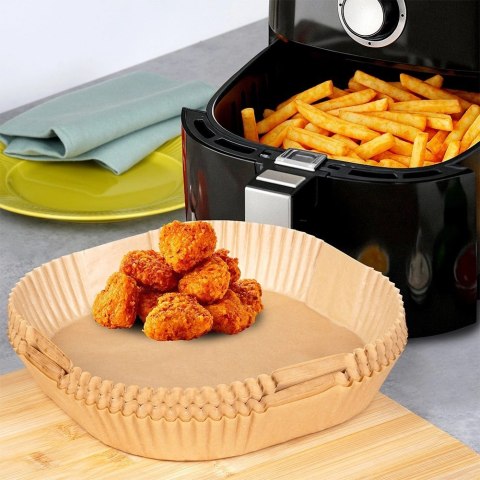 Grupa Orion Sp. z o.o. Wkład do Frytkownicy Air Fryer 100 szt. VILDE Papier Kwadratowy 23 x 23 cm