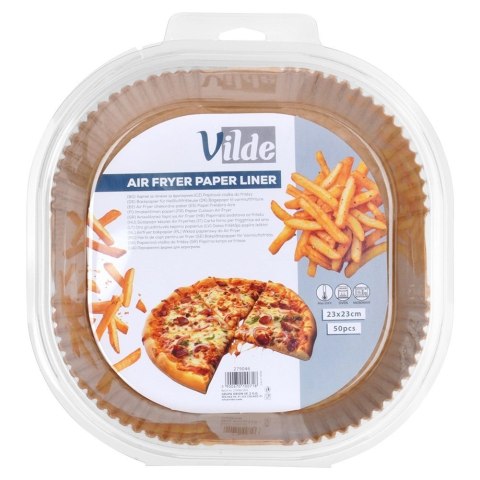 Grupa Orion Sp. z o.o. Wkład do Frytkownicy Air Fryer 50 szt. VILDE Papier Kwadratowy 23 x 23 cm