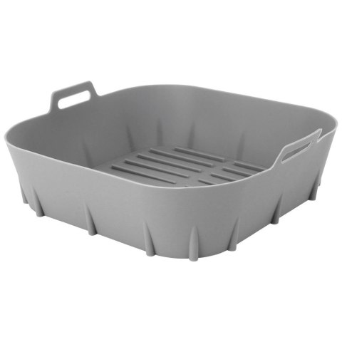 Grupa Orion Sp. z o.o. Wkład do Frytkownicy Air Fryer VILDE Silikon Szary Kwadrat 22 x 22 cm