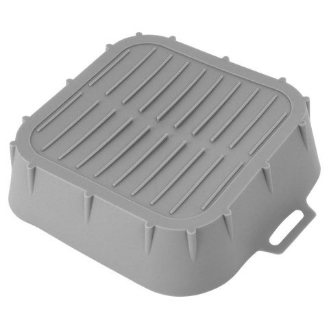 Grupa Orion Sp. z o.o. Wkład do Frytkownicy Air Fryer VILDE Silikon Szary Kwadrat 22 x 22 cm