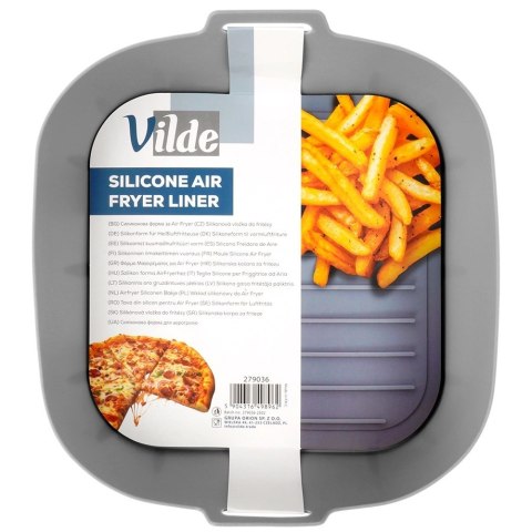 Grupa Orion Sp. z o.o. Wkład do Frytkownicy Air Fryer VILDE Silikon Szary Kwadrat 22 x 22 cm