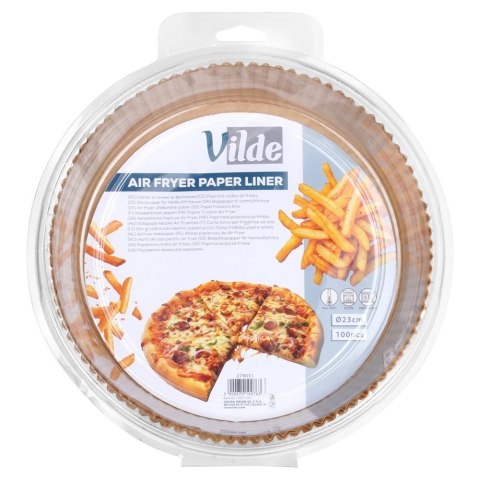 Grupa Orion Sp. z o.o. Wkład do Frytkownicy Air Fryer 100 szt. VILDE Pergaminowy Okrągły 23 cm