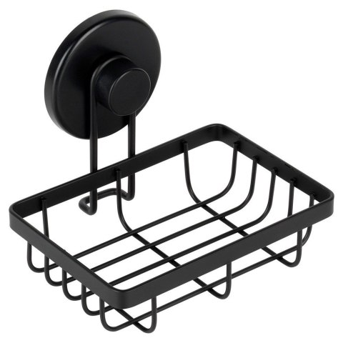 AM/63 Półka Pod Prysznic Metalowa Mała Czarna na Przyssawkę 135 cm BS