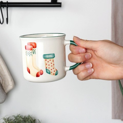 Grupa Orion Sp. z o.o. Kubki Porcelanowe 380 ml 2 Szt. ORION Świąteczne Mix Wzorów
