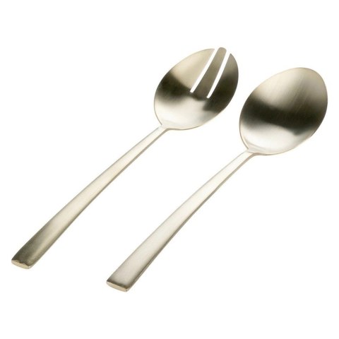 Grupa Orion Sp. z o.o. Łyżki do Sałatek Stal Nierdzewna Złote 25 x 5,5 cm 2 Szt. EXCELLENT