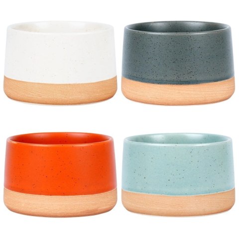 Grupa Orion Sp. z o.o. Miseczki na Przekąski 9,5 cm 220 ml Gres Zestaw 4 szt EXCELLENT HOUSEWARE