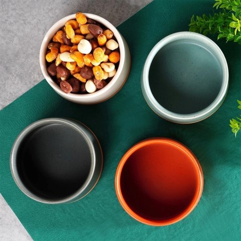 Grupa Orion Sp. z o.o. Miseczki na Przekąski 9,5 cm 220 ml Gres Zestaw 4 szt EXCELLENT HOUSEWARE